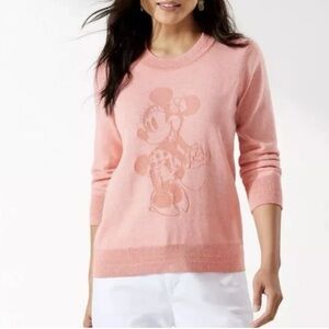 Disney + Tommy Bahama Sweater Minnie Mouse Pullover Sea Shore View Women (S)